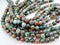 fancy jasper, 10mm round, 16" strand, one full strand, jasper gemstone beads, polished beads, round gemstones, large beads, big beads, green